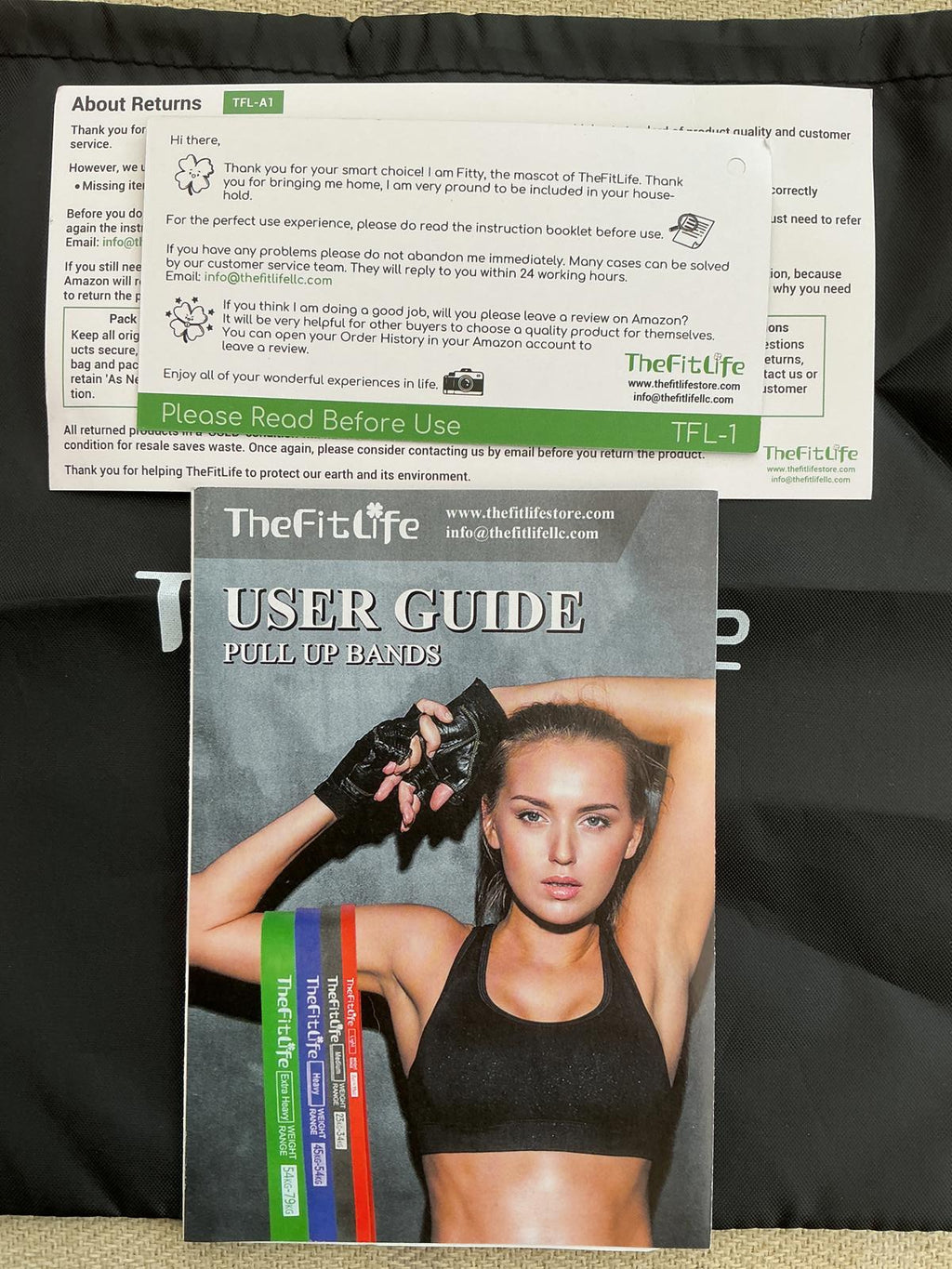 TheFitLife Resistance Pull Up Bands Green Size Large