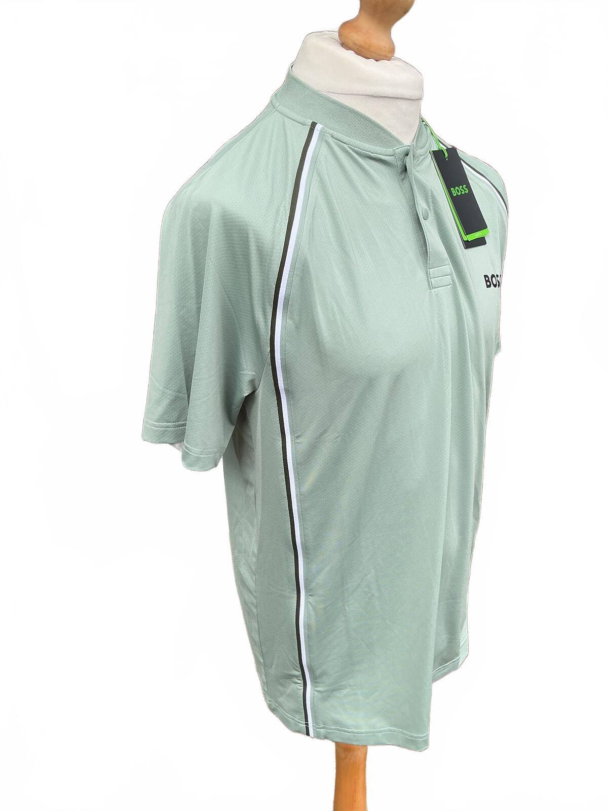 BOSS Men's Polo Shirt Light Green Size Regular Xl Casual Sportswear Golfwear