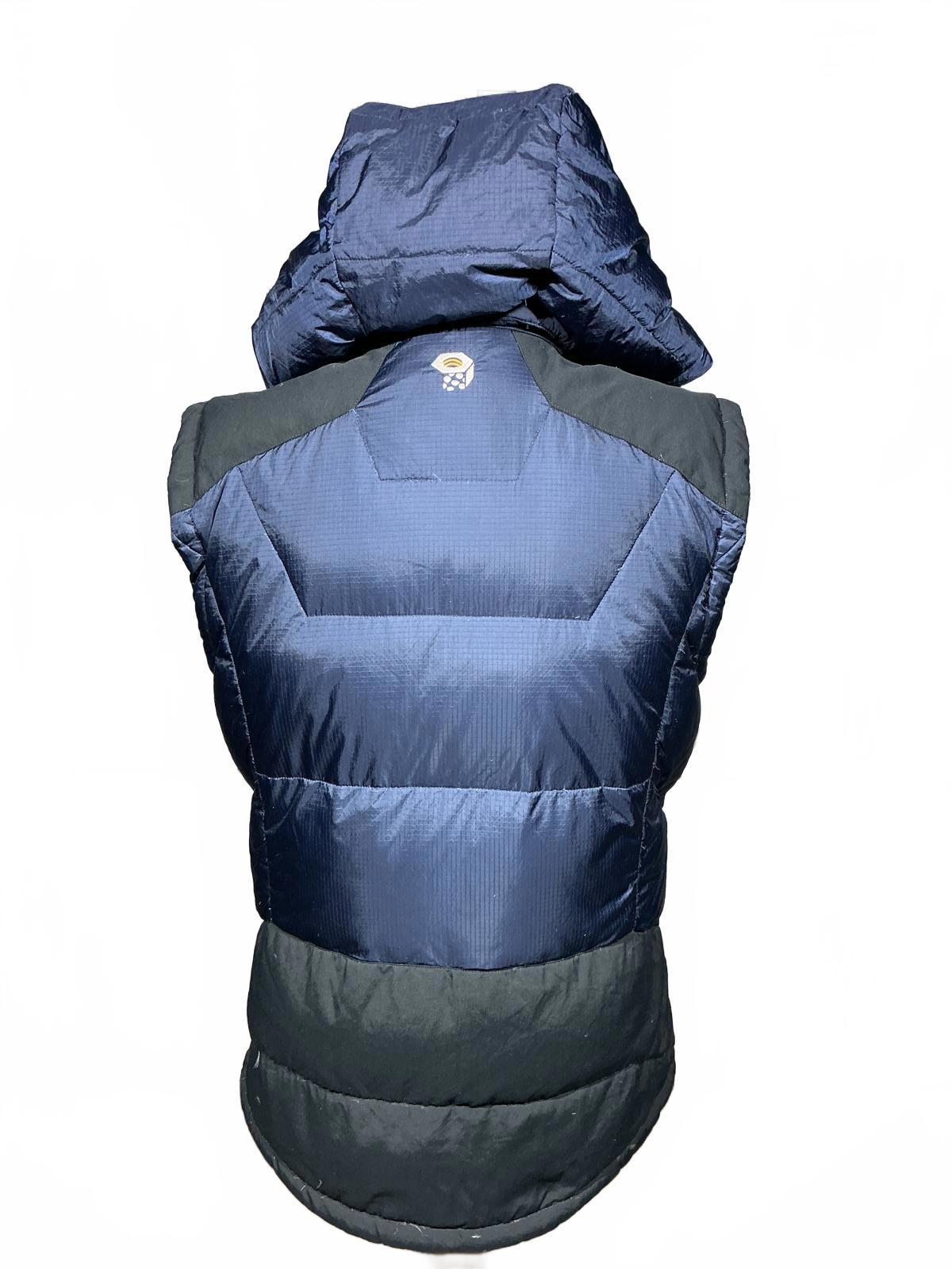 Mountain Hardwear Puffer Vest with Hood - Navy and Black