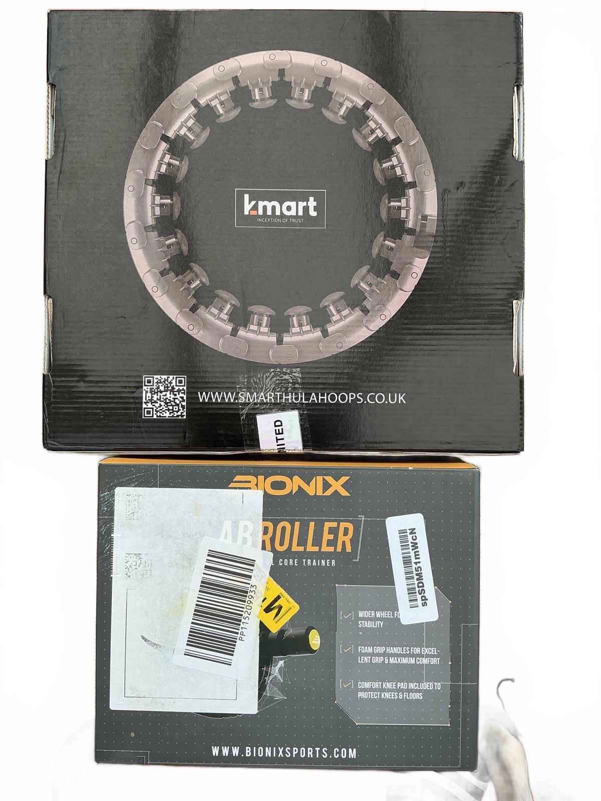 Bionix AB Roller Core Trainer Fitness Equipment And Kmart Smart Hulahoop