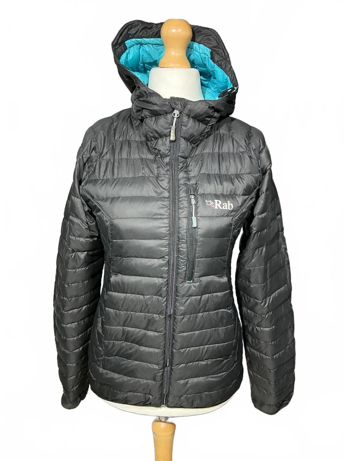 Rab Women's Black Puffer Jacket with Hood