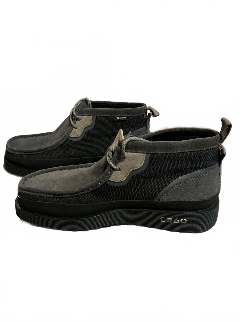 Clarks C360 Gore-Tex Black and Grey Suede Shoes Size 9