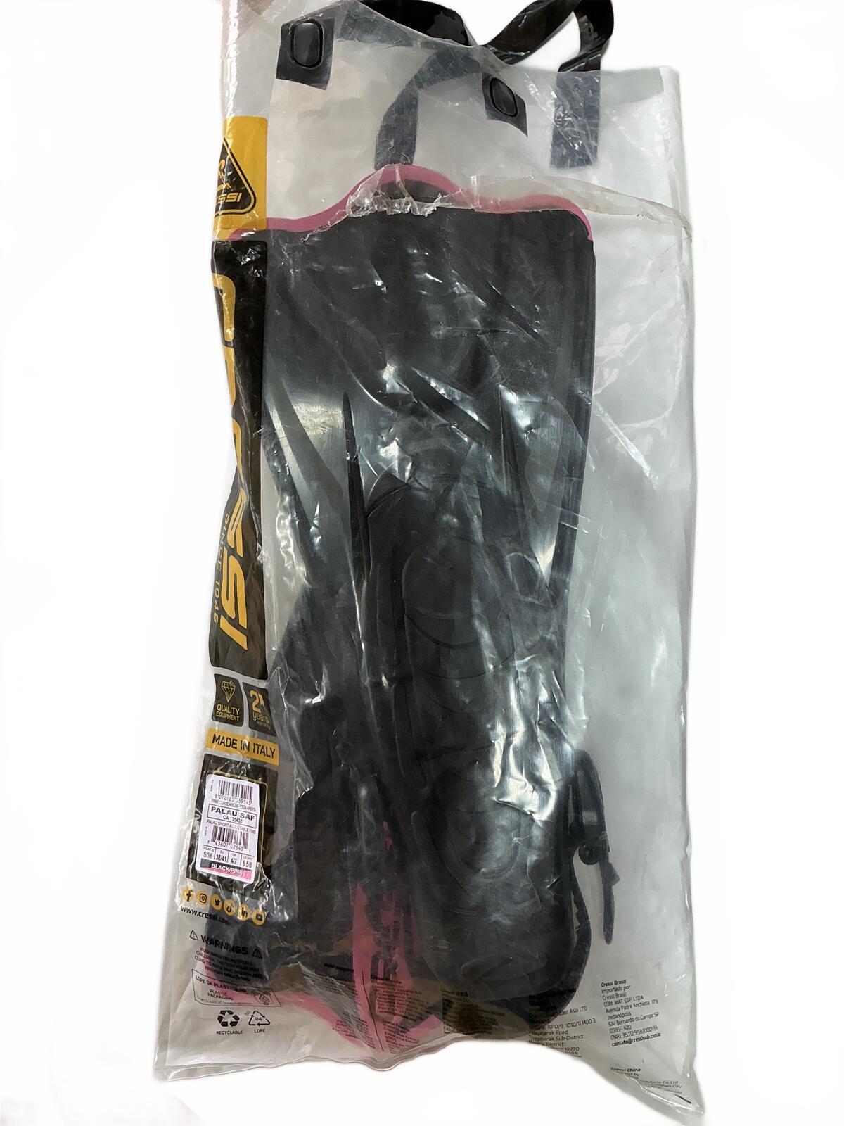 Cressi Rondine Palau Snorkelling Fins Size S-M 4/7 uk Black and Pink Adjustable