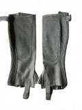 Covalleria Toscana Black Leather Riding Gaiters Size M 105