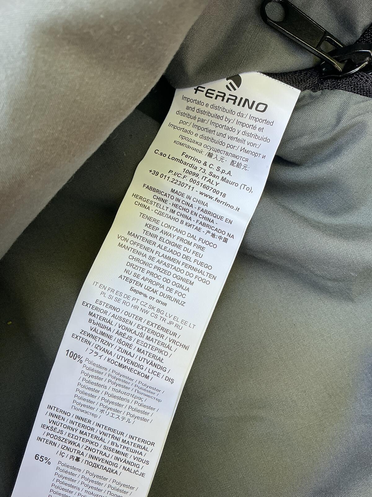 Ferrino Colibri Lightweight Sleeping Bag Left Zipper In Blue
