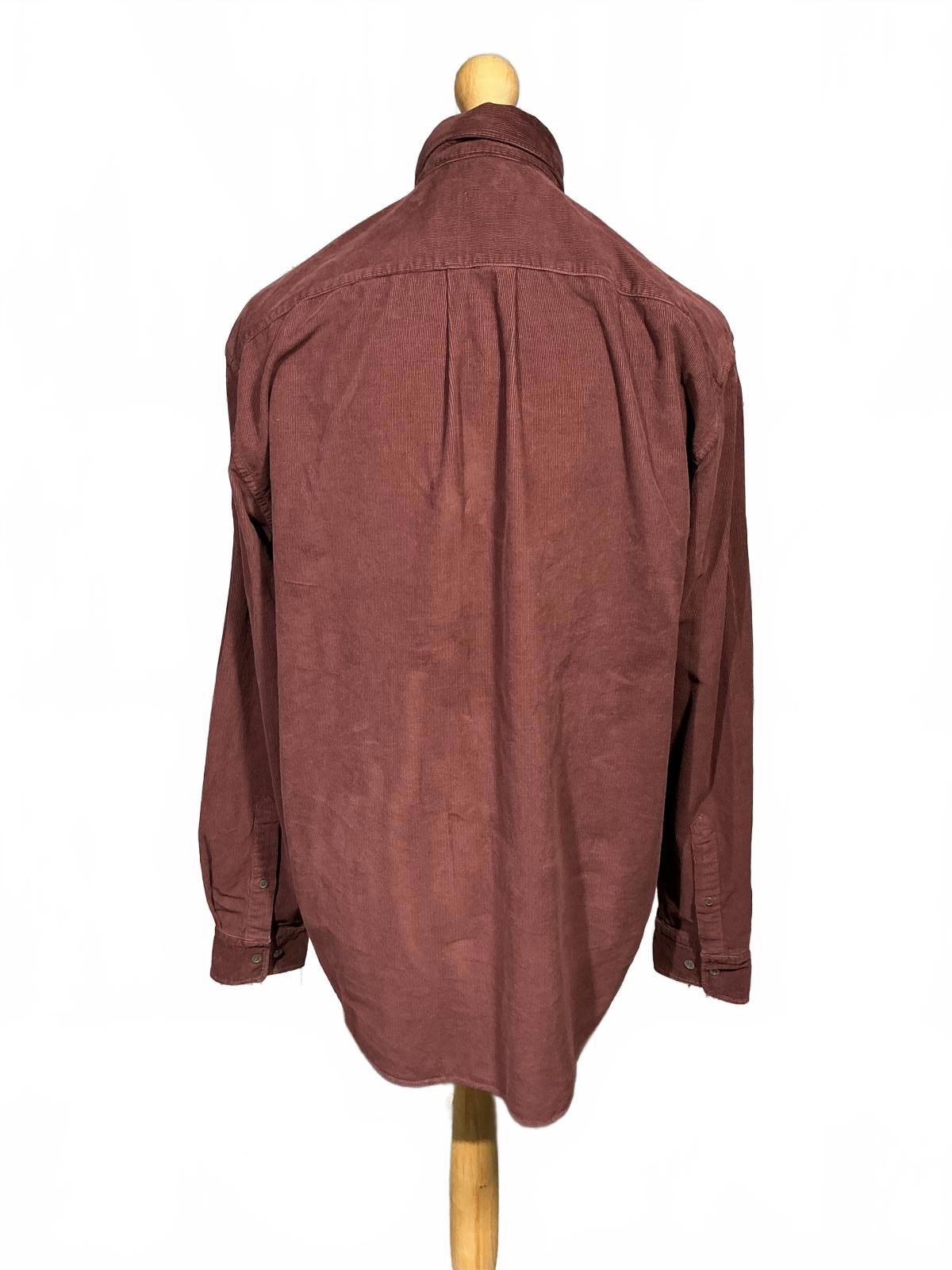 *New* Men's Arket Long Sleeve Corduroy Button-Up Shirt in Brown