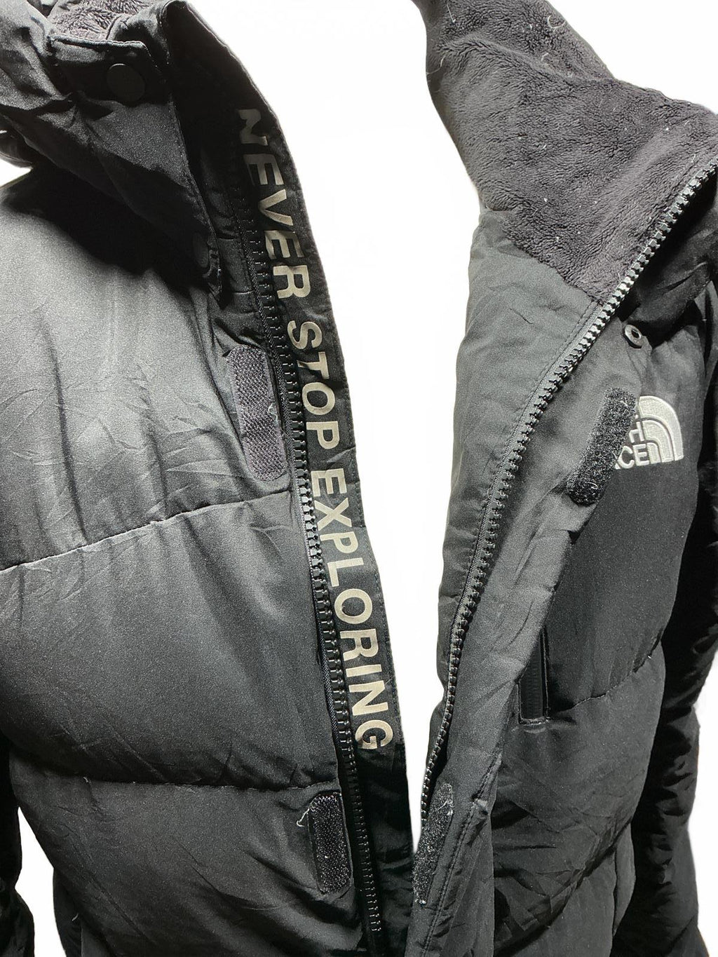 The North Face Men's Black Puffer Jacket with Hood