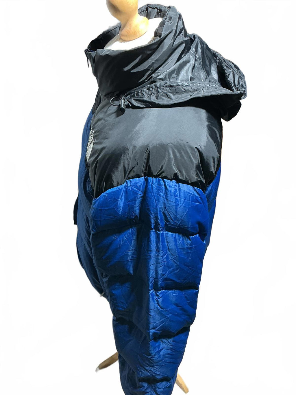 The North Face Men's Blue and Black Down Puffer Jacket