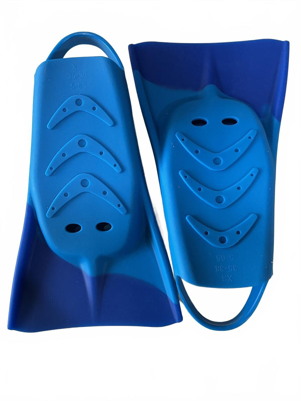 Cressi Pura Silicone Swimming Fins Blue/Azure XS Size 35-38 Ideal Training