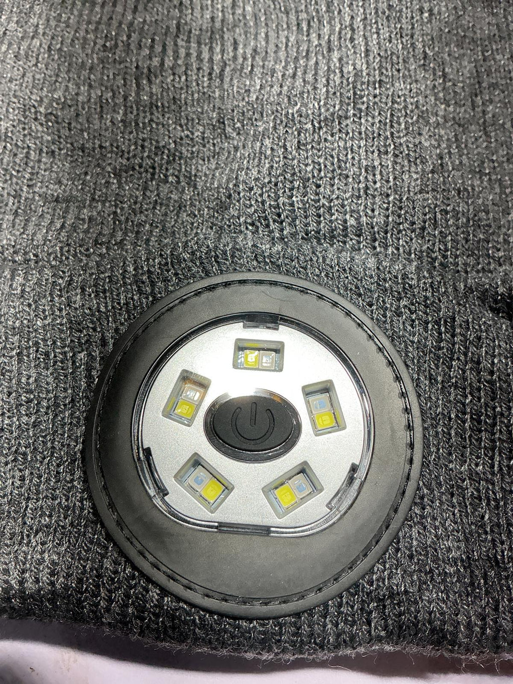 LED Beanie Hat with Built-in Light for Camping and Hiking