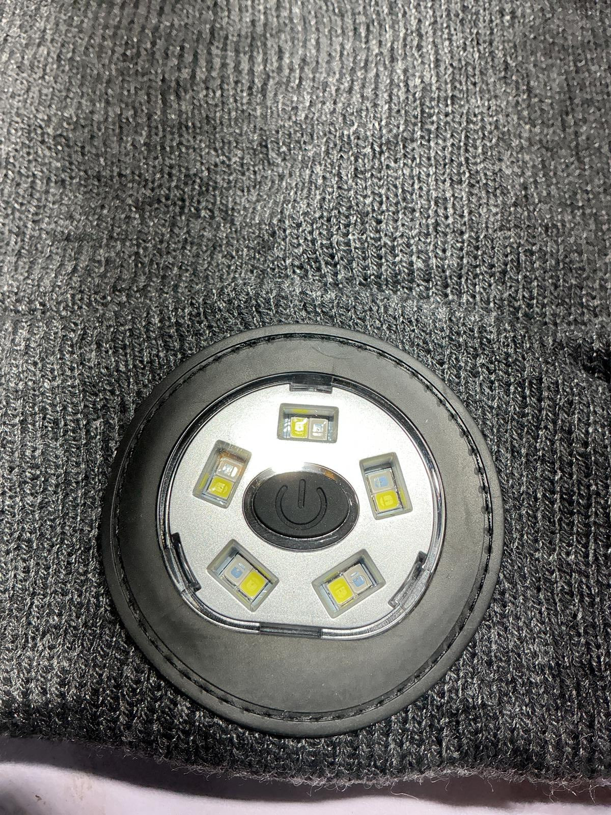 LED Beanie Hat with Built-in Light for Camping and Hiking