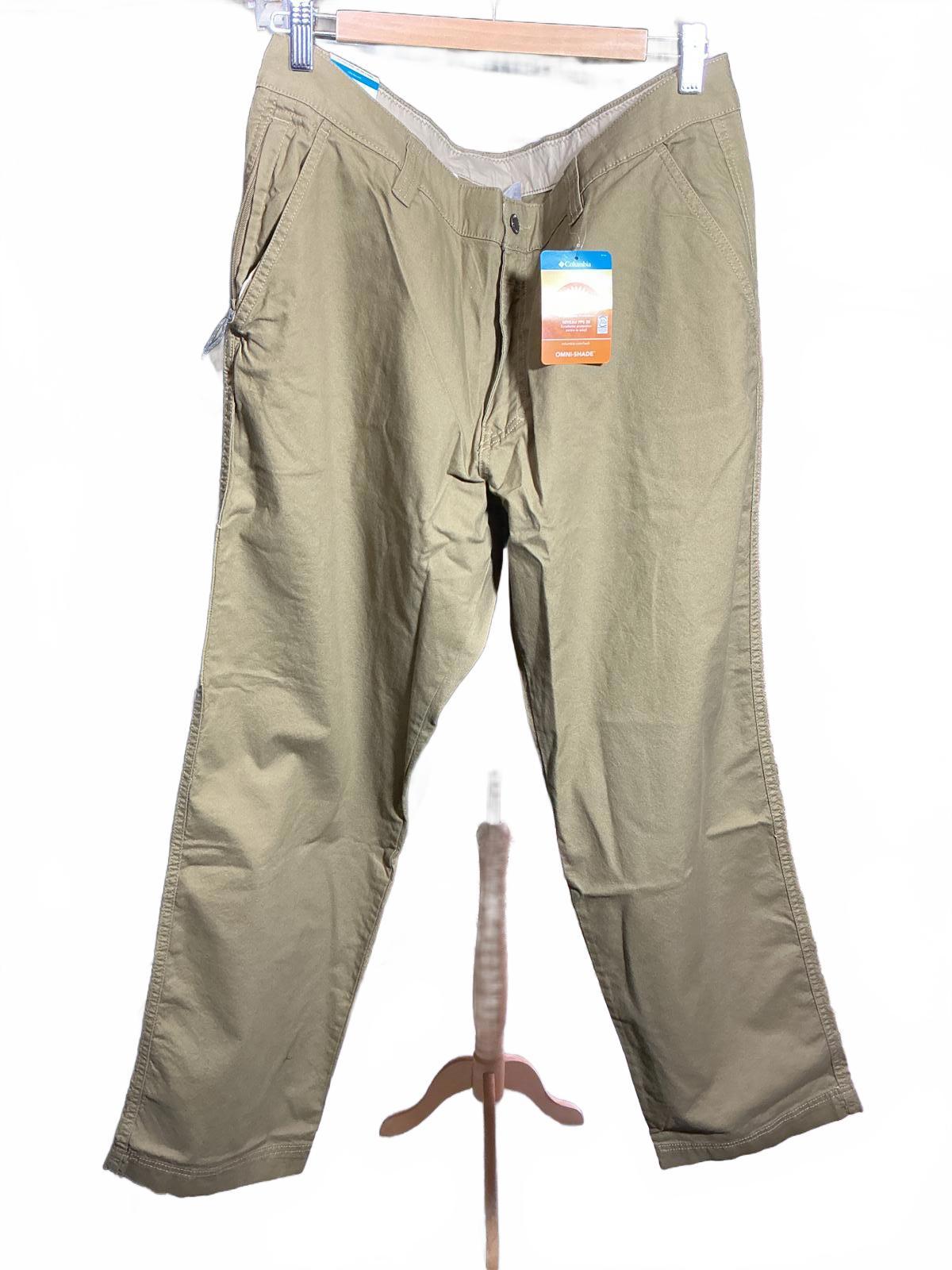 Columbia Men's Khaki Flex Casual Pants Size W38/L32