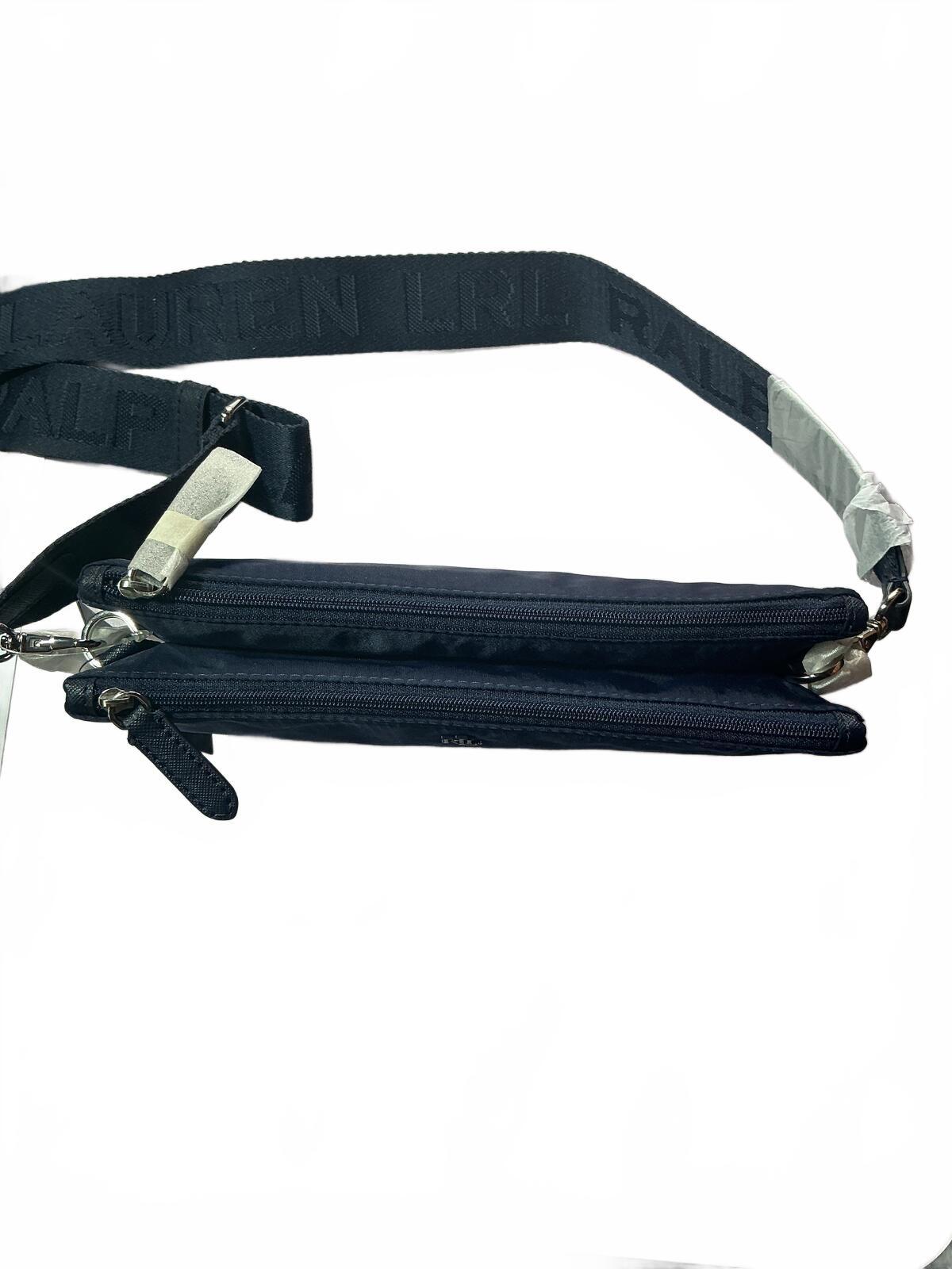 Lauren Ralph Lauren Navy Blue Crossbody Bag with Adjustable Strap Medium