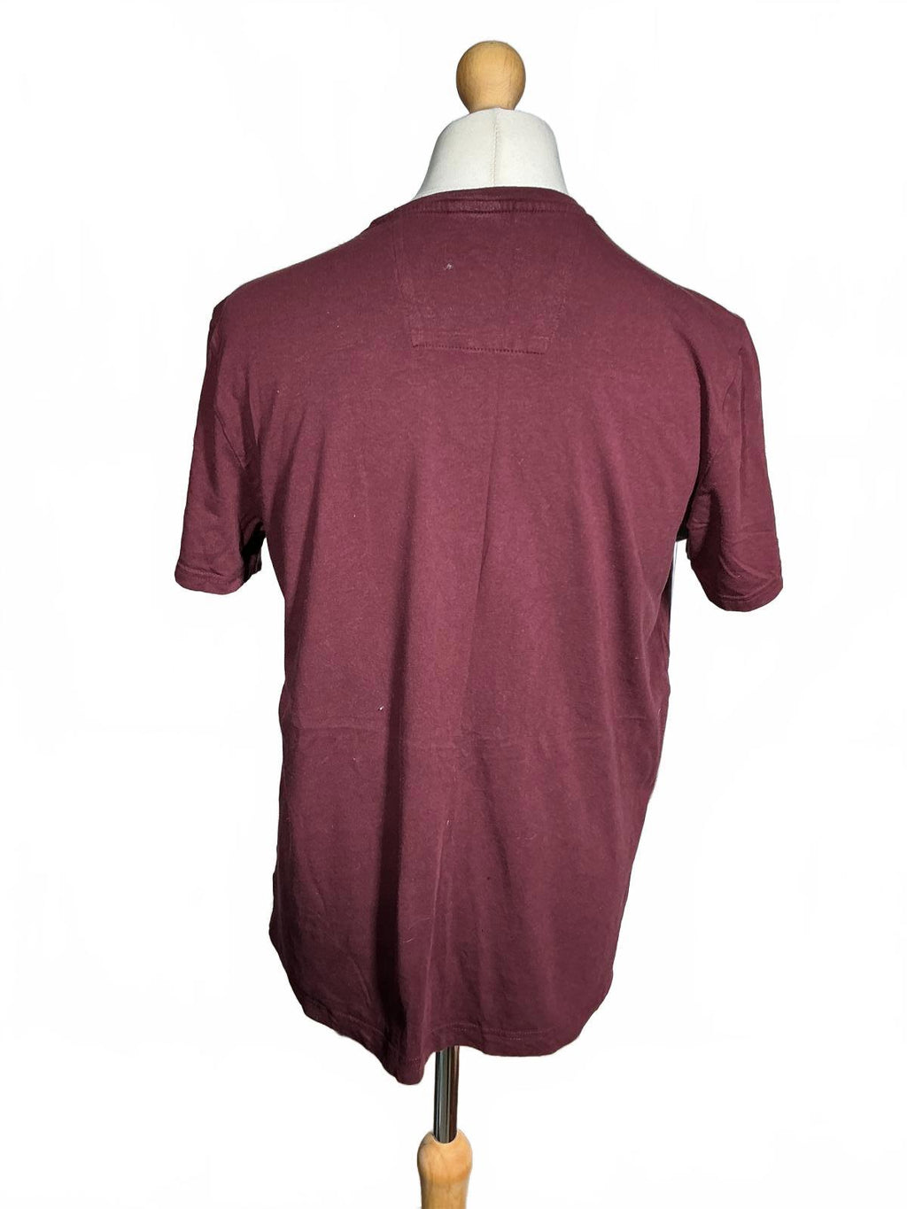 Nautica Men's Burgundy Crew Neck T-Shirt