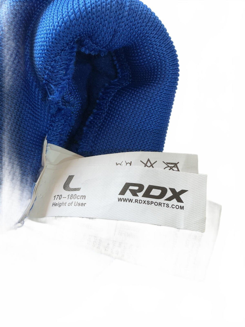 RDX Blue Padded Elbow/Knee Guards Size L 170-180cm Pair for Combat Sports
