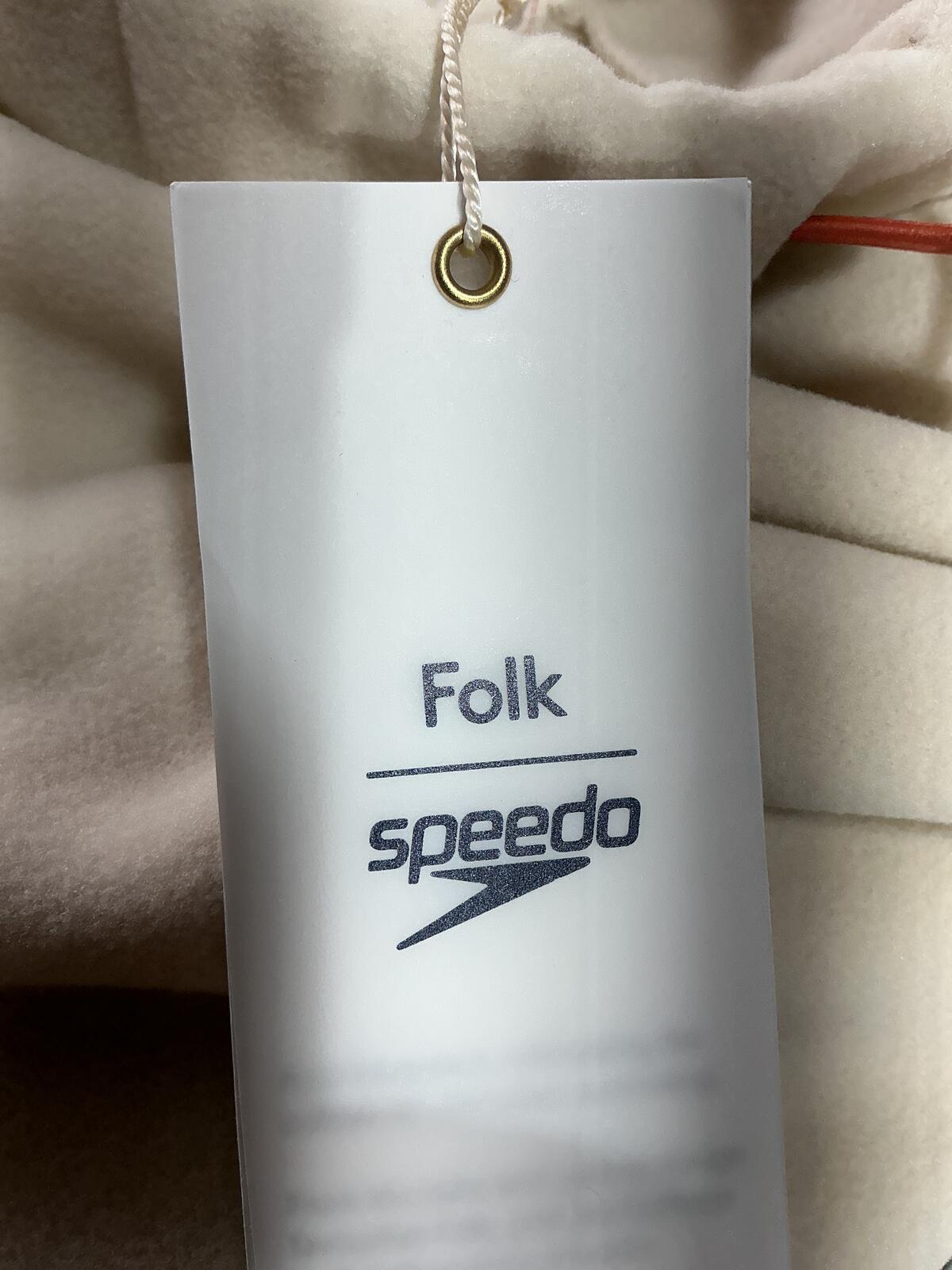 *NEW* Folk x Speedo Cream Colourblock Joggers Size M