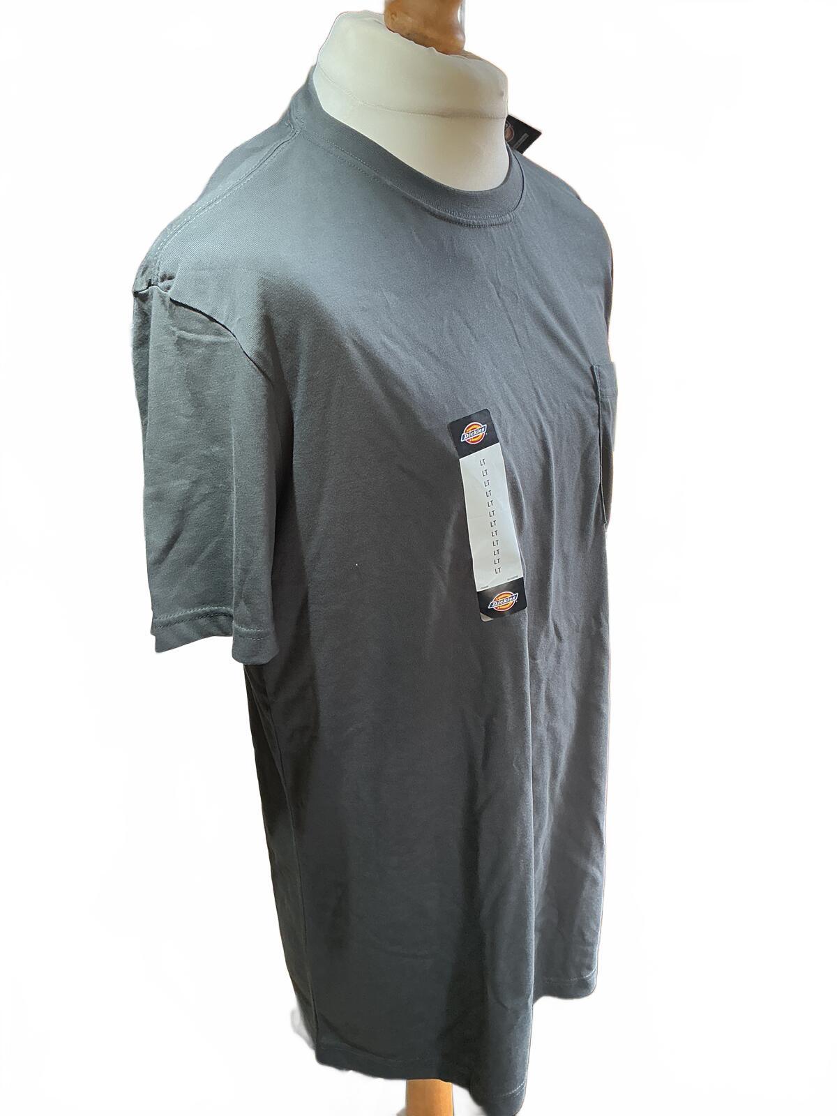 Dickies Regular M Tall Grey Pocket T-Shirt Casual Workwear Comfortable Fit