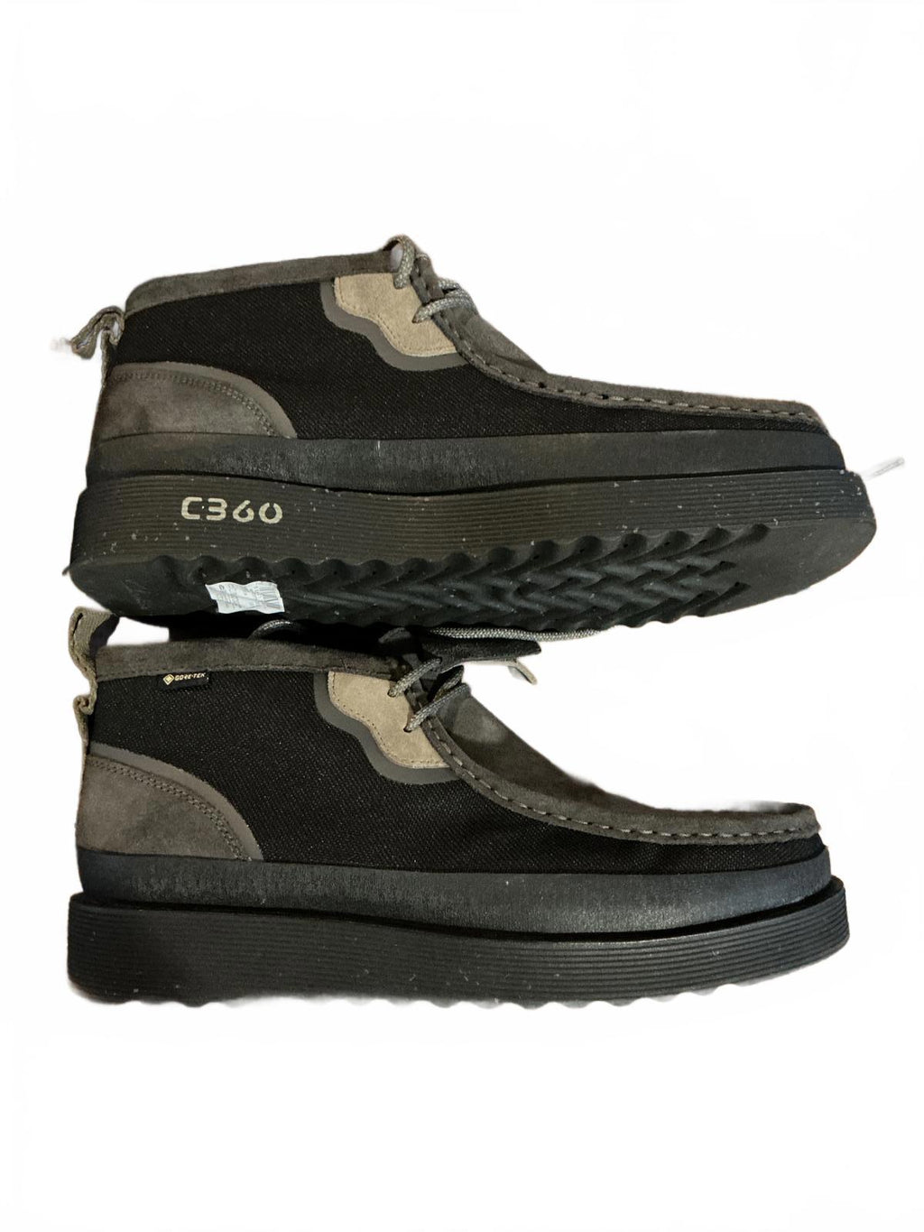 Clarks C360 Gore-Tex Black and Grey Suede Shoes Size 9