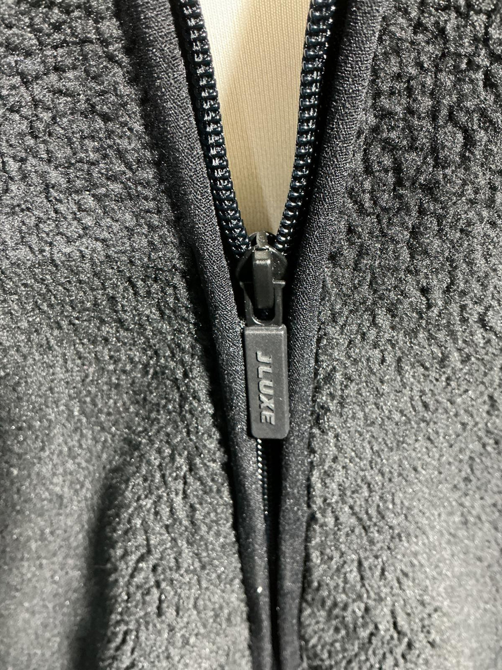Jluxe Women's Black Sherpa Fleece Jacket Full Zip