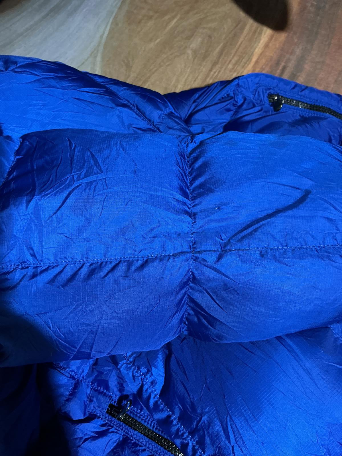Polo Ralph Lauren Men's Puffer Jacket Full Zip High Collar Blue Good