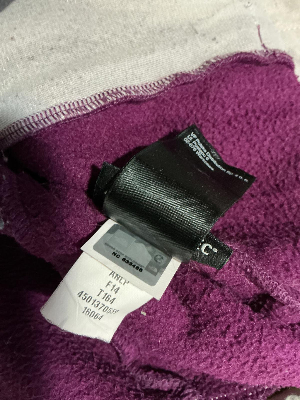 The North Face Women's Fleece Jacket Purple and White