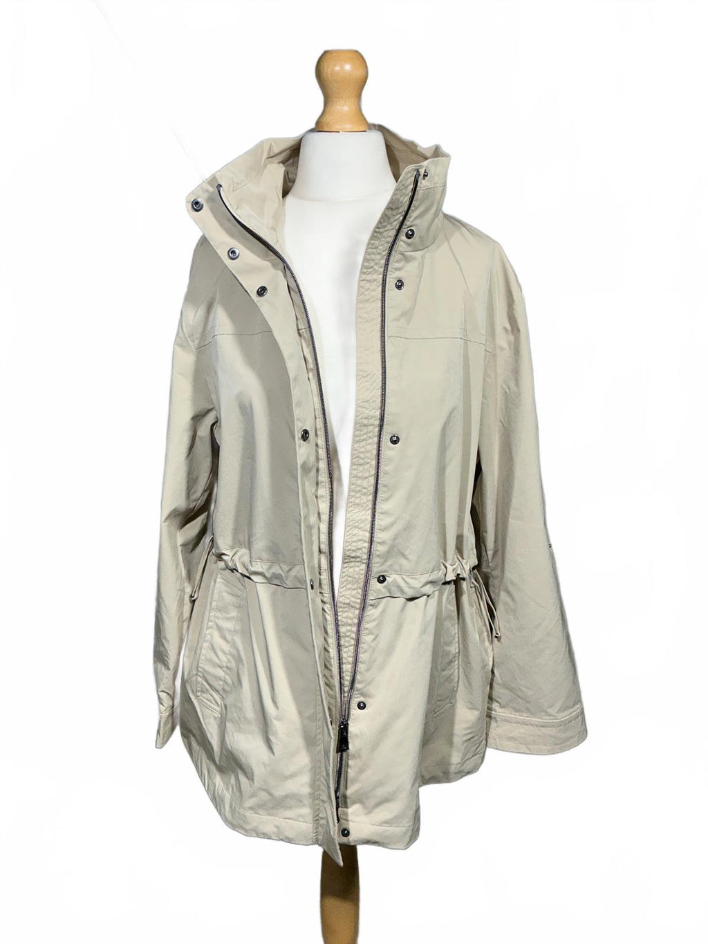 Geox Claudin Beige Women's Utility Jacket Size 14