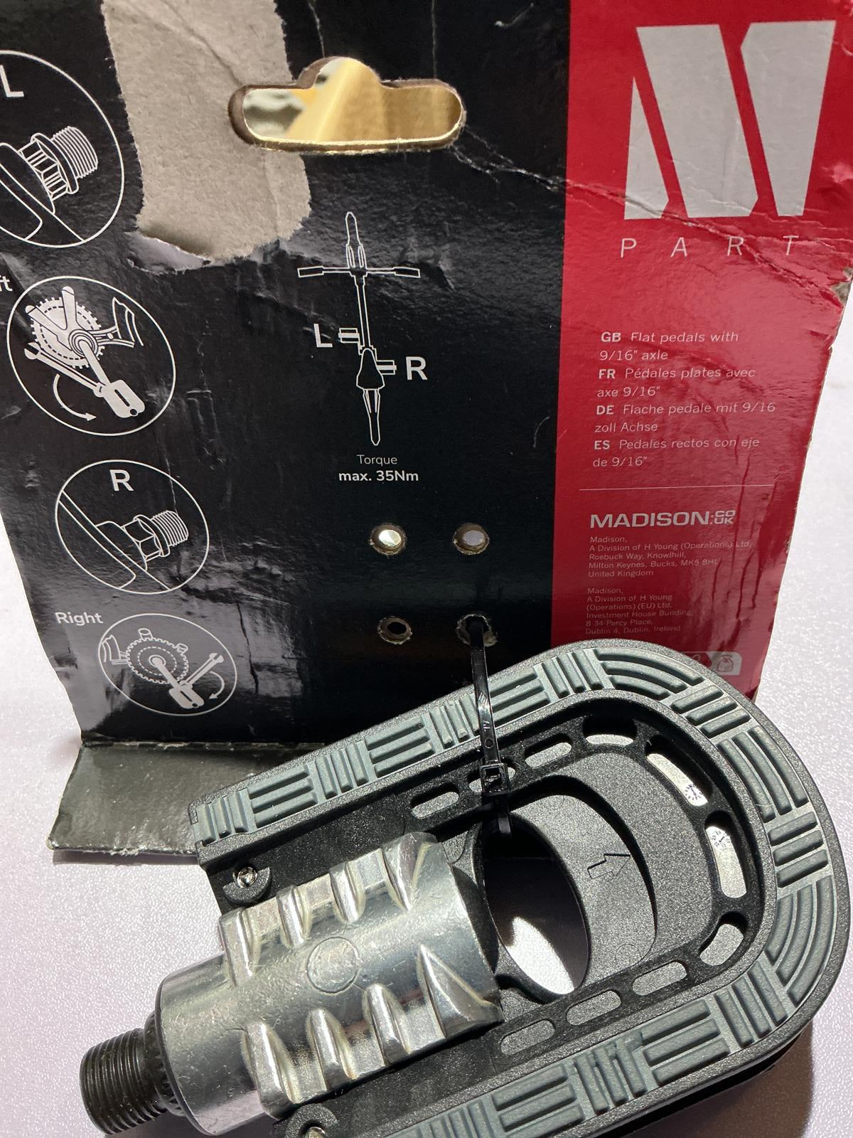 Mpart 4 bolt Quill Stem 1-1/8” And Folding Pedals 9/16” Thread