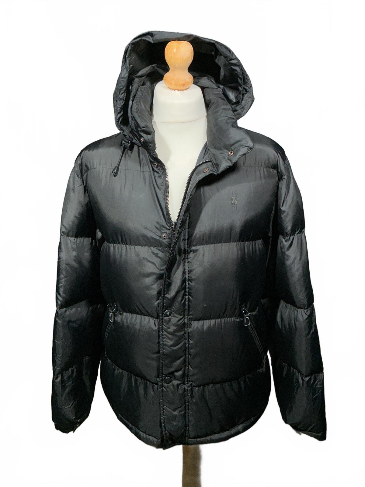 Ralph Lauren Men's Insulated Black Puffer Jacket with Hood