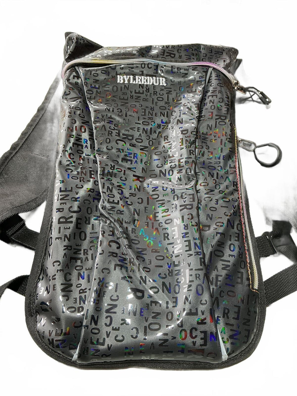 Byleedur Lightweight Hydration Black Backpack with Reflective Lettering