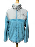 The North Face Girls Fleece Jacket Light Blue and Grey