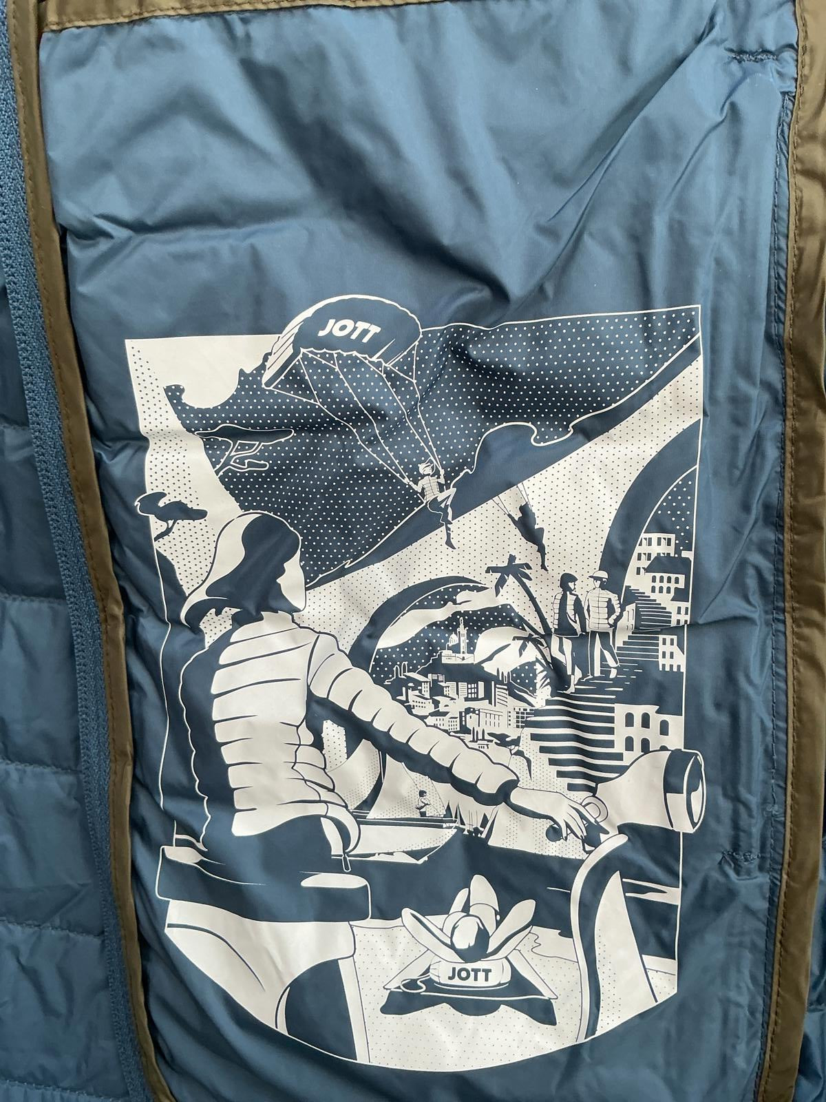 Jott Nico Microlight Packable Hooded Down Jacket Size Regular Small