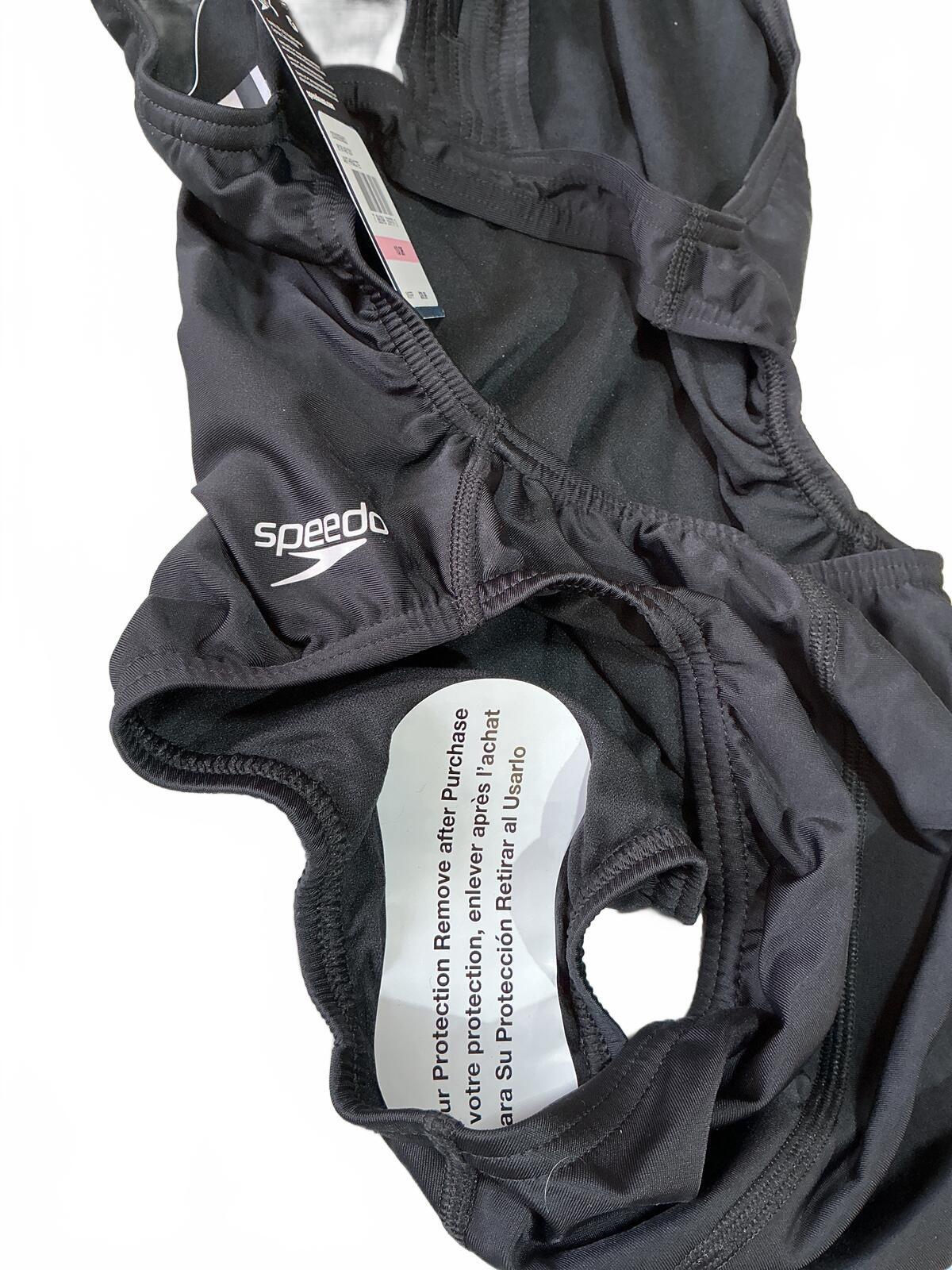 *NEW* Speedo Competitive Swimsuit Anthracite Size 10/36 Comfortable Fit