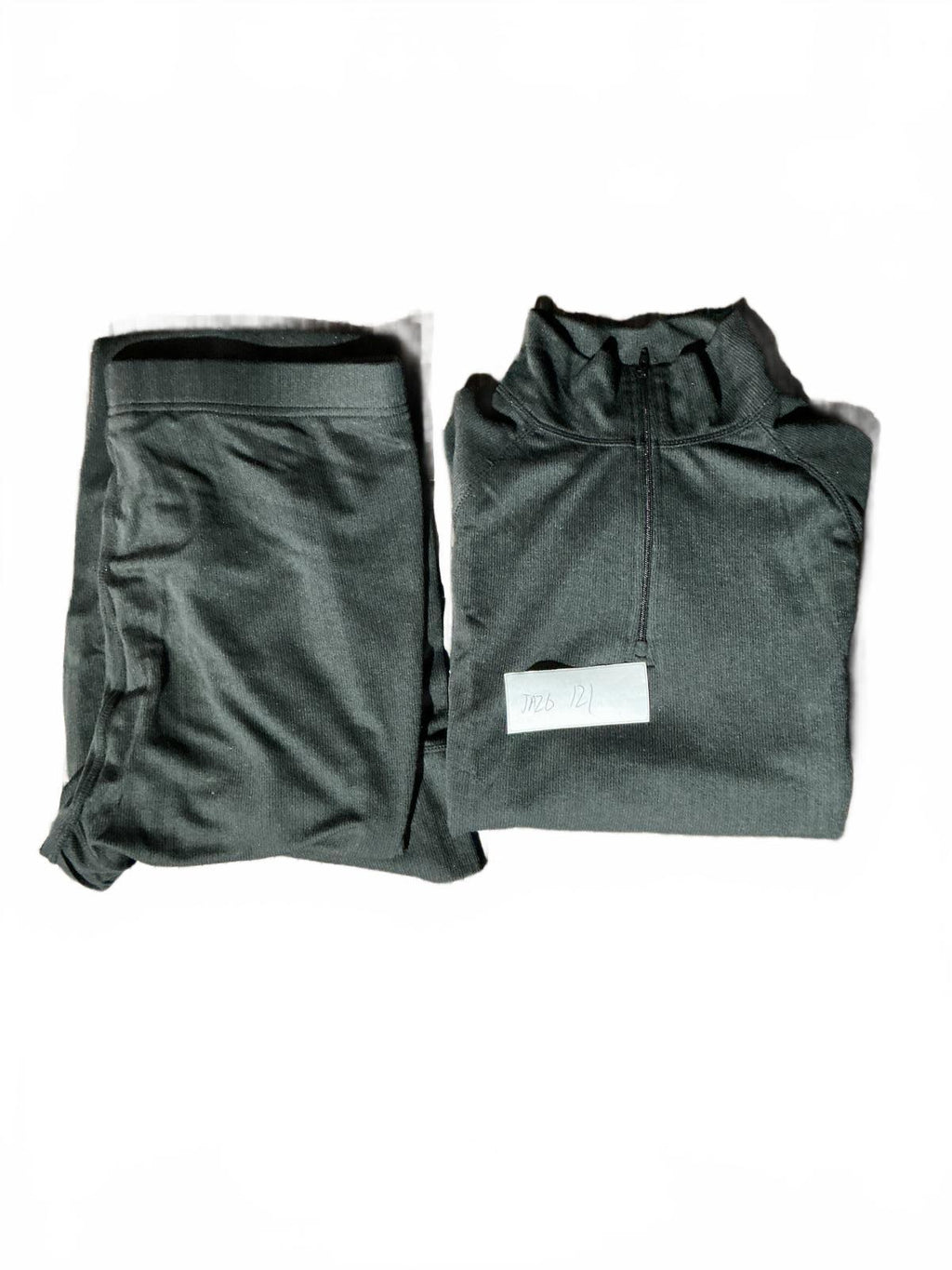 Trespass Dark Grey Half-Zip Thermal Pullover and Trousers  Male Large Female XL