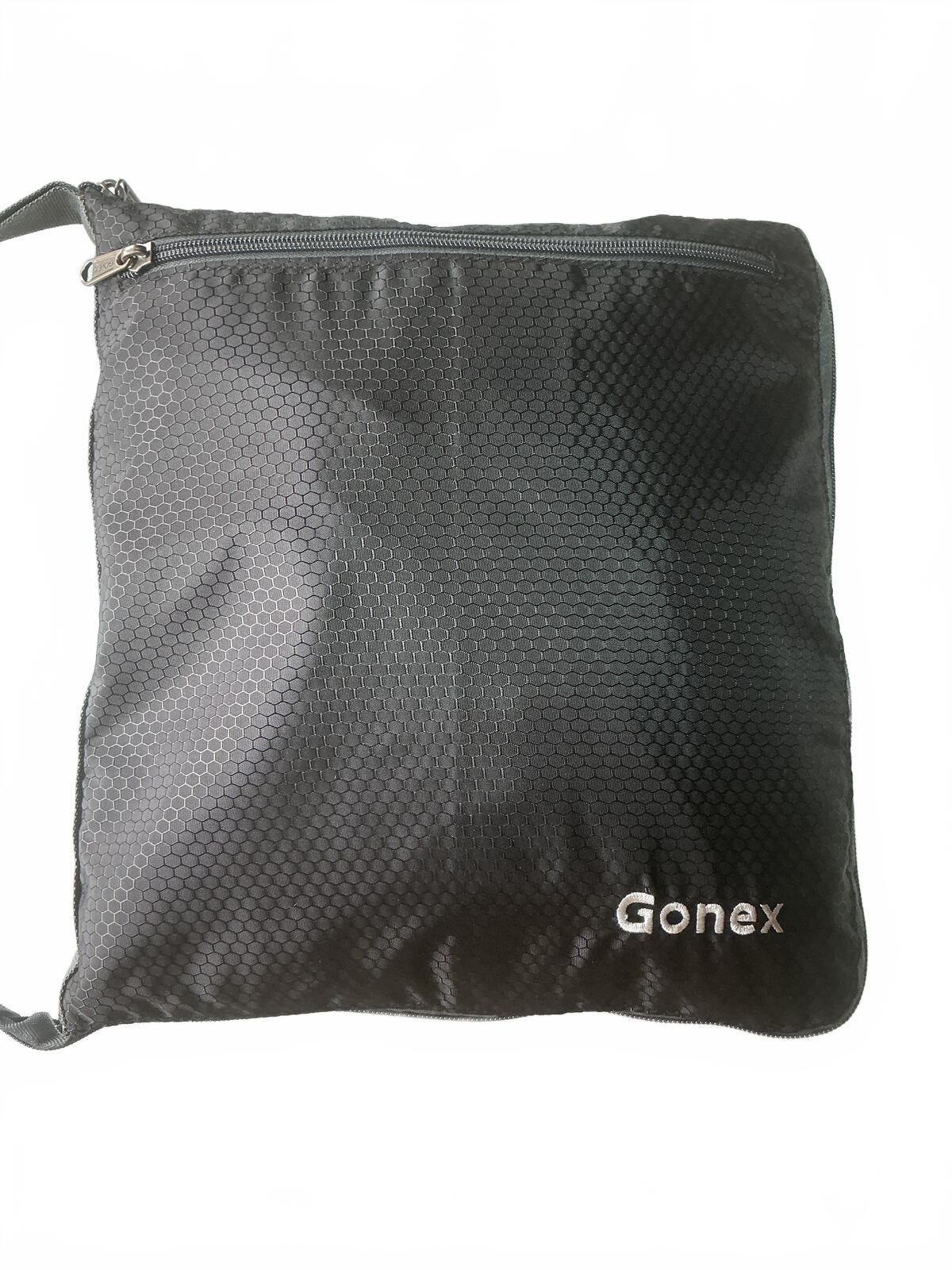 Gonex Large Black Foldable Travel Duffel Bag with Shoulder Strap