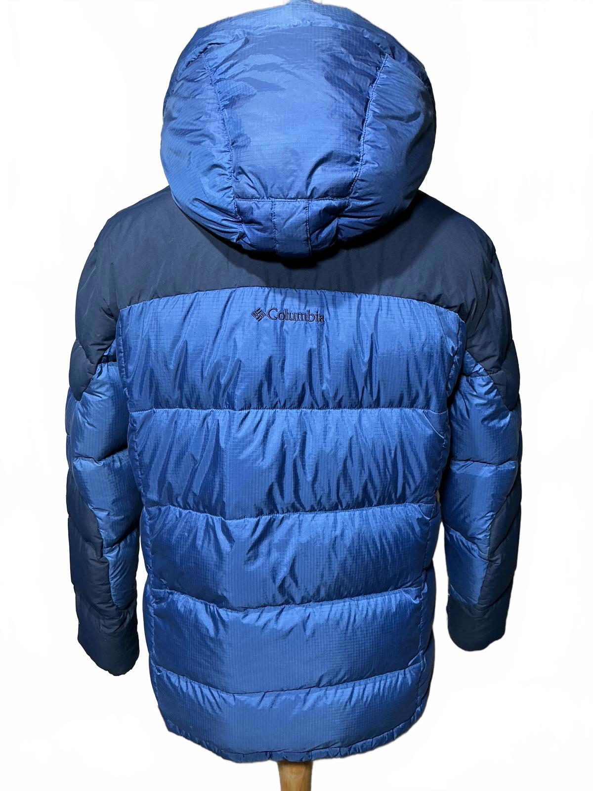 Columbia Men's Blue Hooded Puffer Jacket
