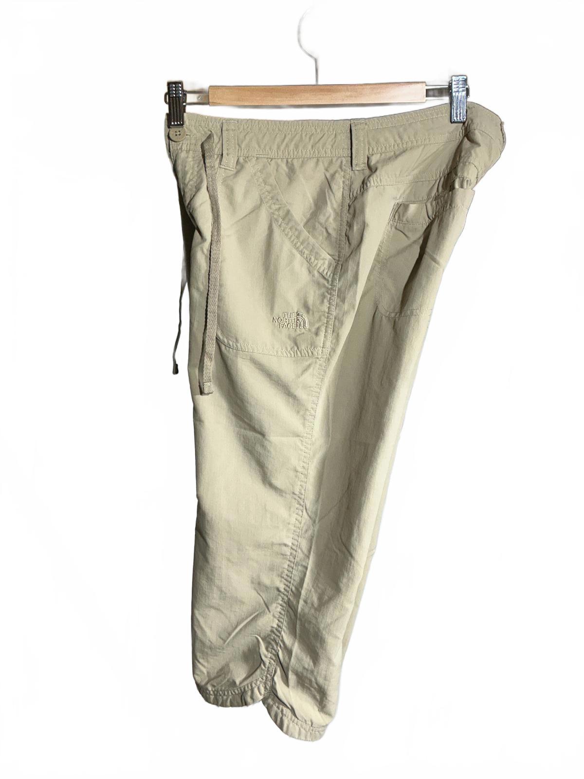 The North Face Ladies Casual Beige Drawstring Cropped Pants
