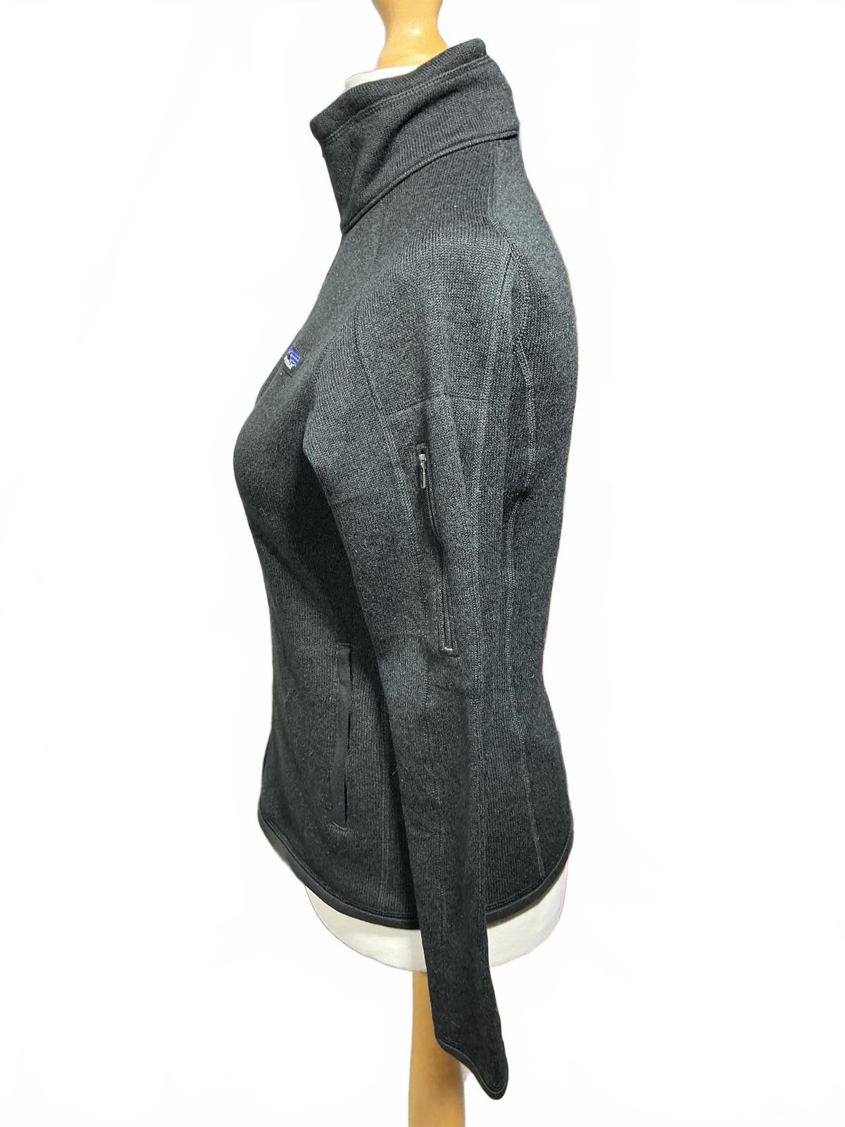 Patagonia Women's Dark Grey Full Zip Fleece Jacket Size Regular S