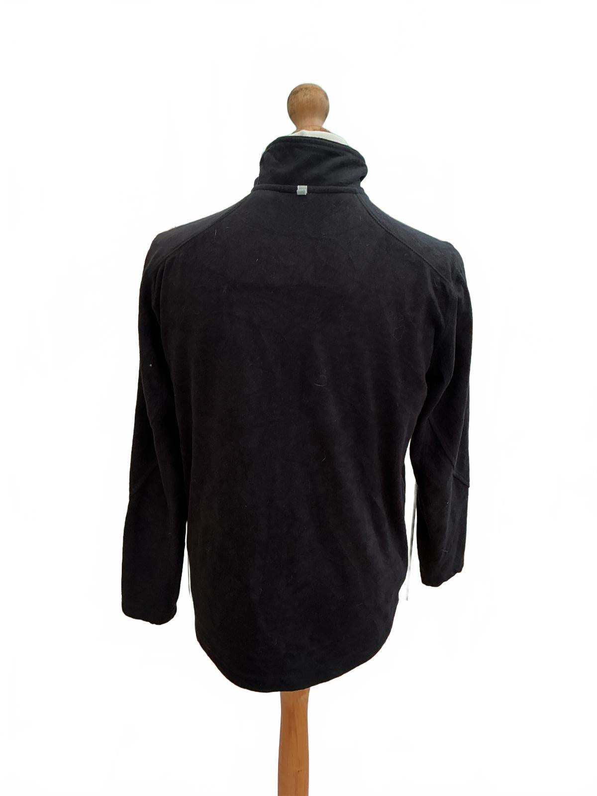 Fila Men's Black Quarter Zip Pullover Sweatshirt Size Regular L Comfortable