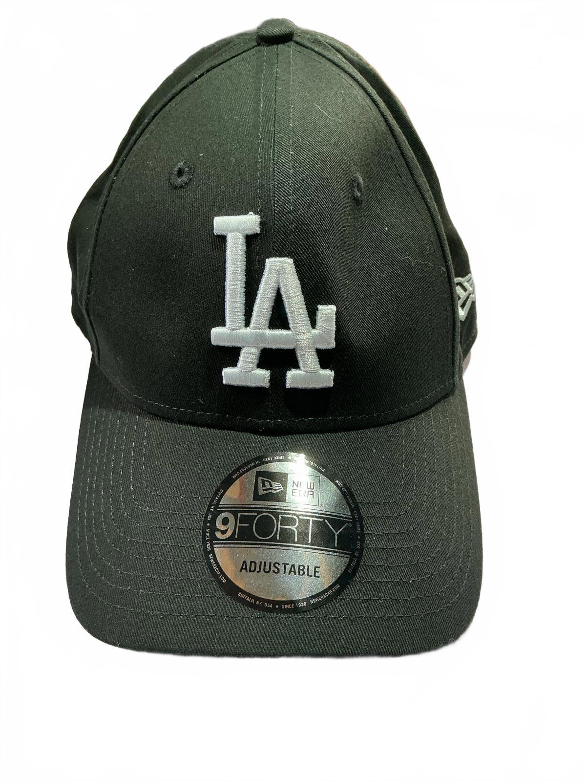 New Era 9FORTY Adjustable LA Baseball Cap Black White Classic Style