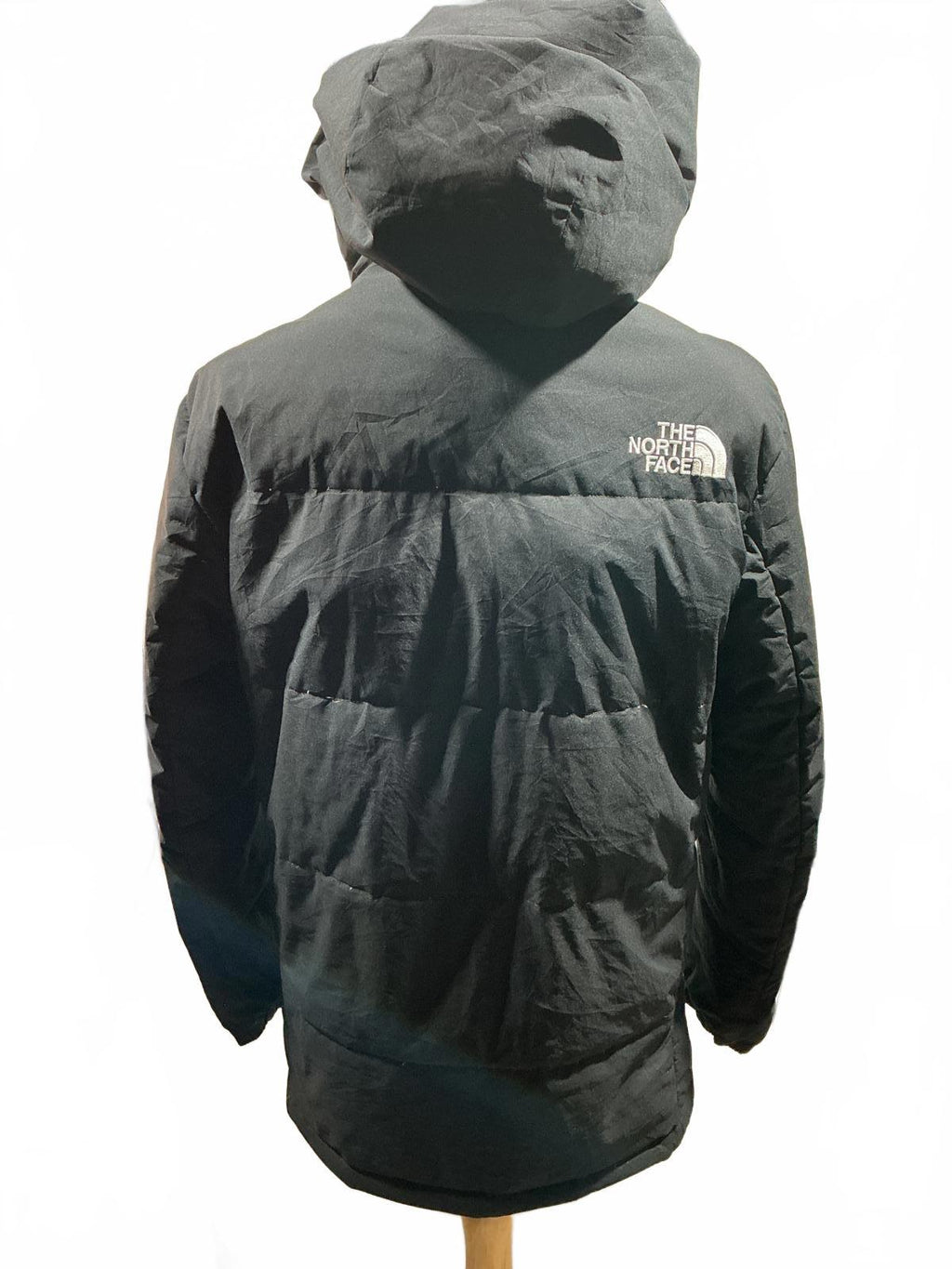 The North Face Men's Hooded Jacket Lightweight Warm Black Very Good