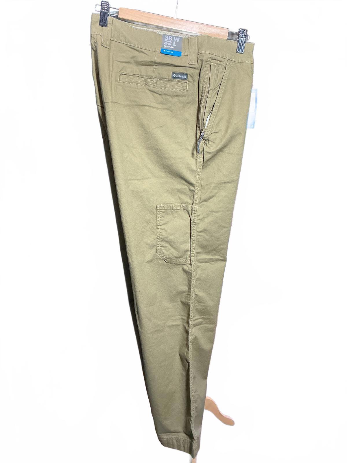 Columbia Men's Khaki Flex Casual Pants Size W38/L32