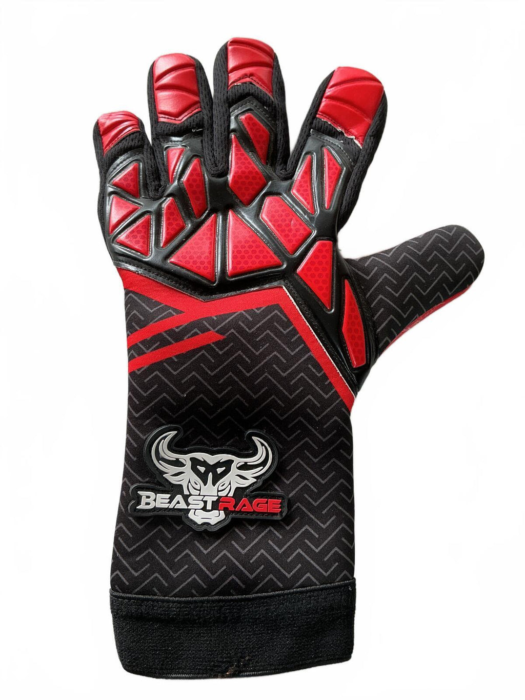 Lion Kids Size Sleeved Shin Guards and Red Black Gloves Size 6 Set