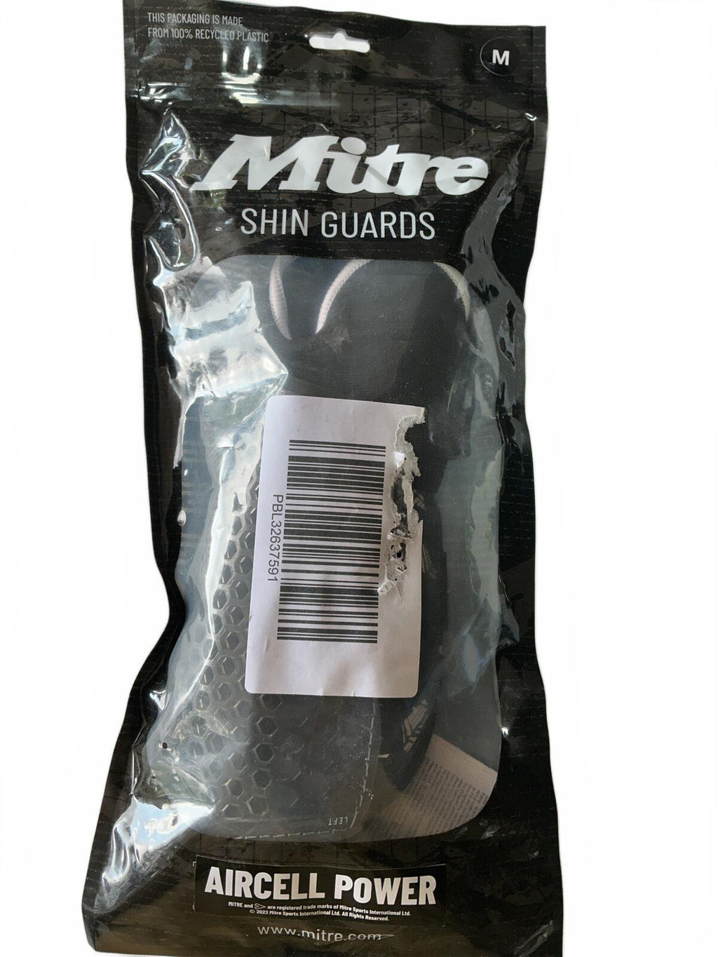 Mitre Shin Guards Medium Size Protective Sports Gear for Football Soccer