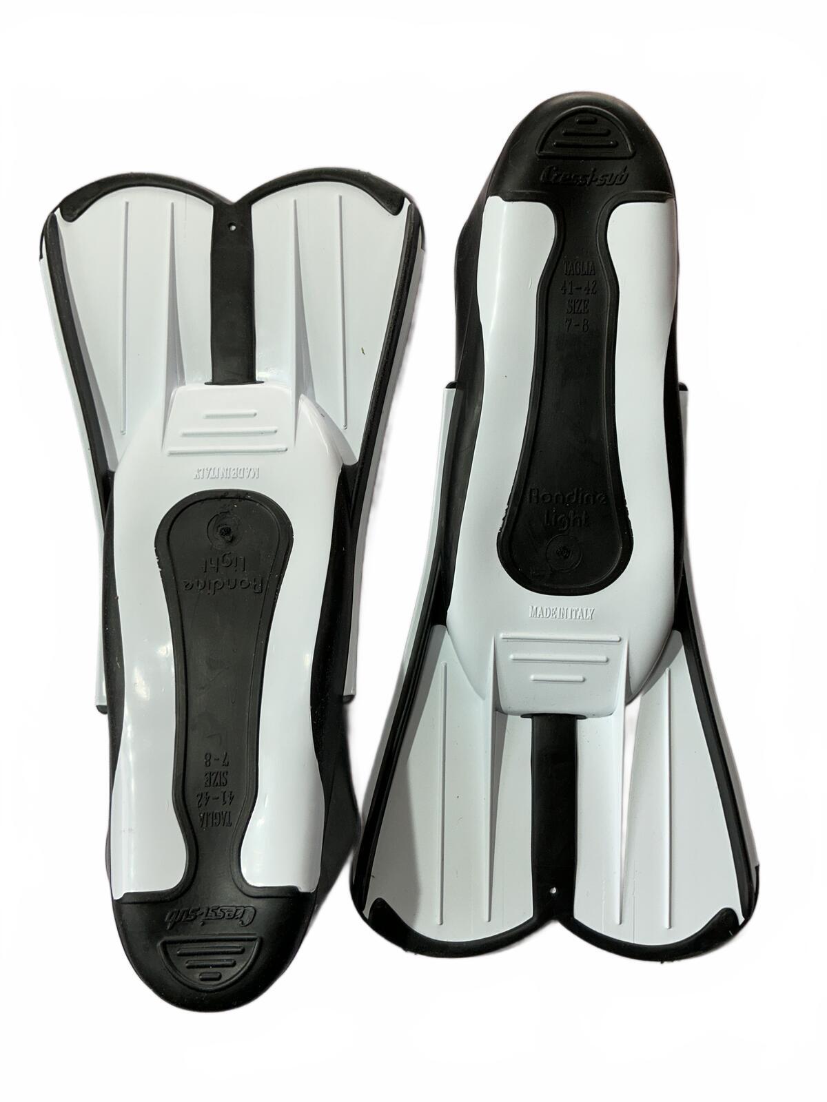 Cressi Swimming Fins Size 7/8 Soft Flexible Foot Pocket Ideal for Travel