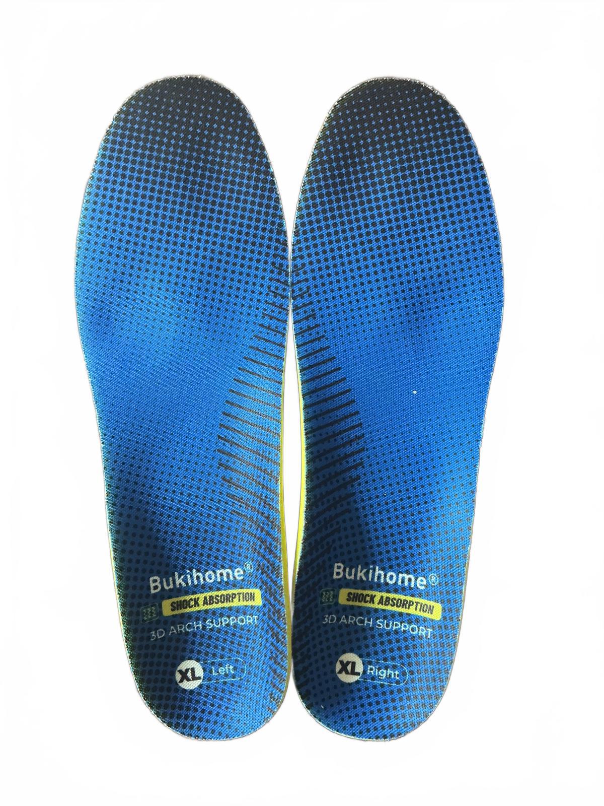 Bukihome Running Sport Insoles XL Size Foot Pain Relief Cushion Support