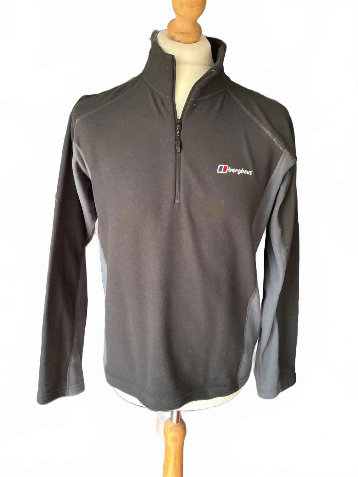 Berghaus Men's Black Fleece 1/4 Zip Pullover Size Regular M