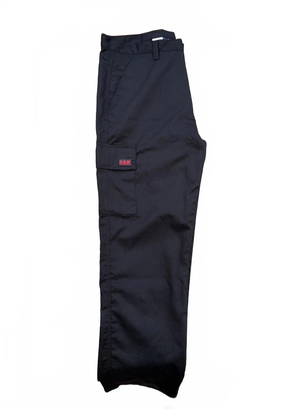 RSW Workwear Black Cargo Trousers Large 36/31