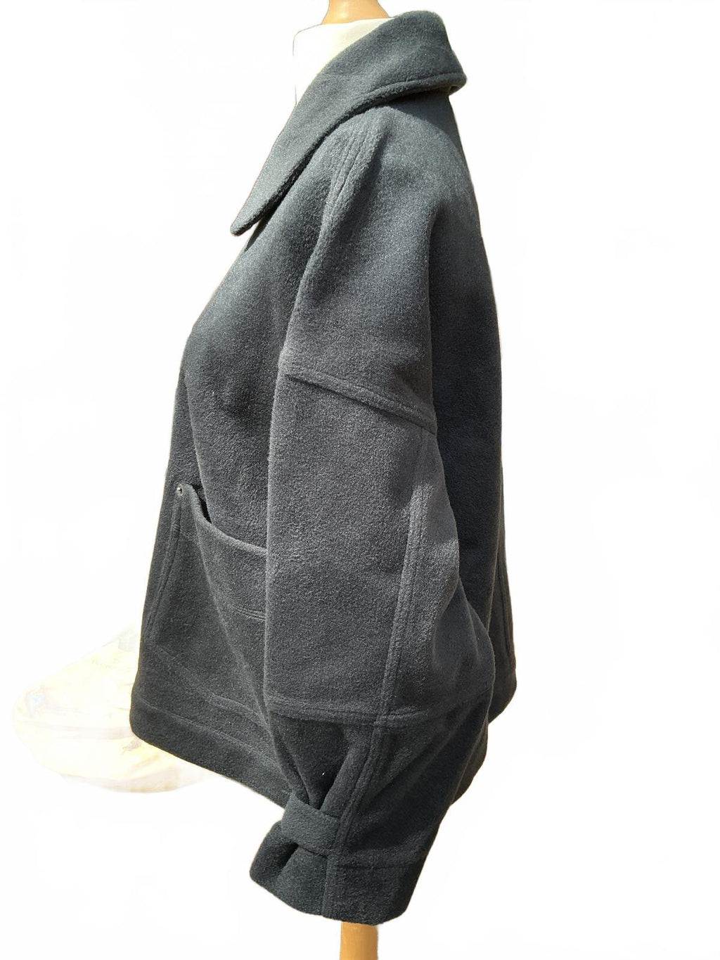 We The Free Sally Chore Jacket Medium Ladies Fleecy Oversized Black