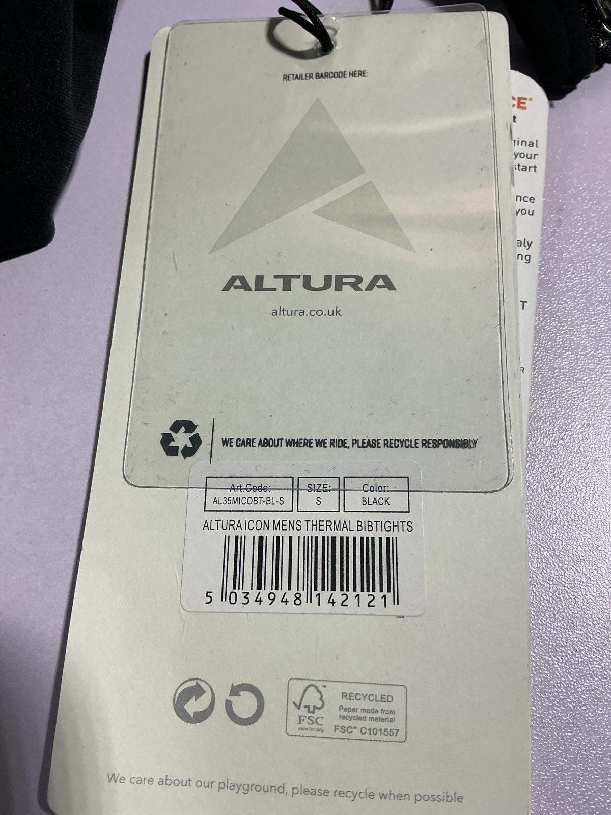 Altura Icon Reflective Thermal Cycling Bib Tights Size S