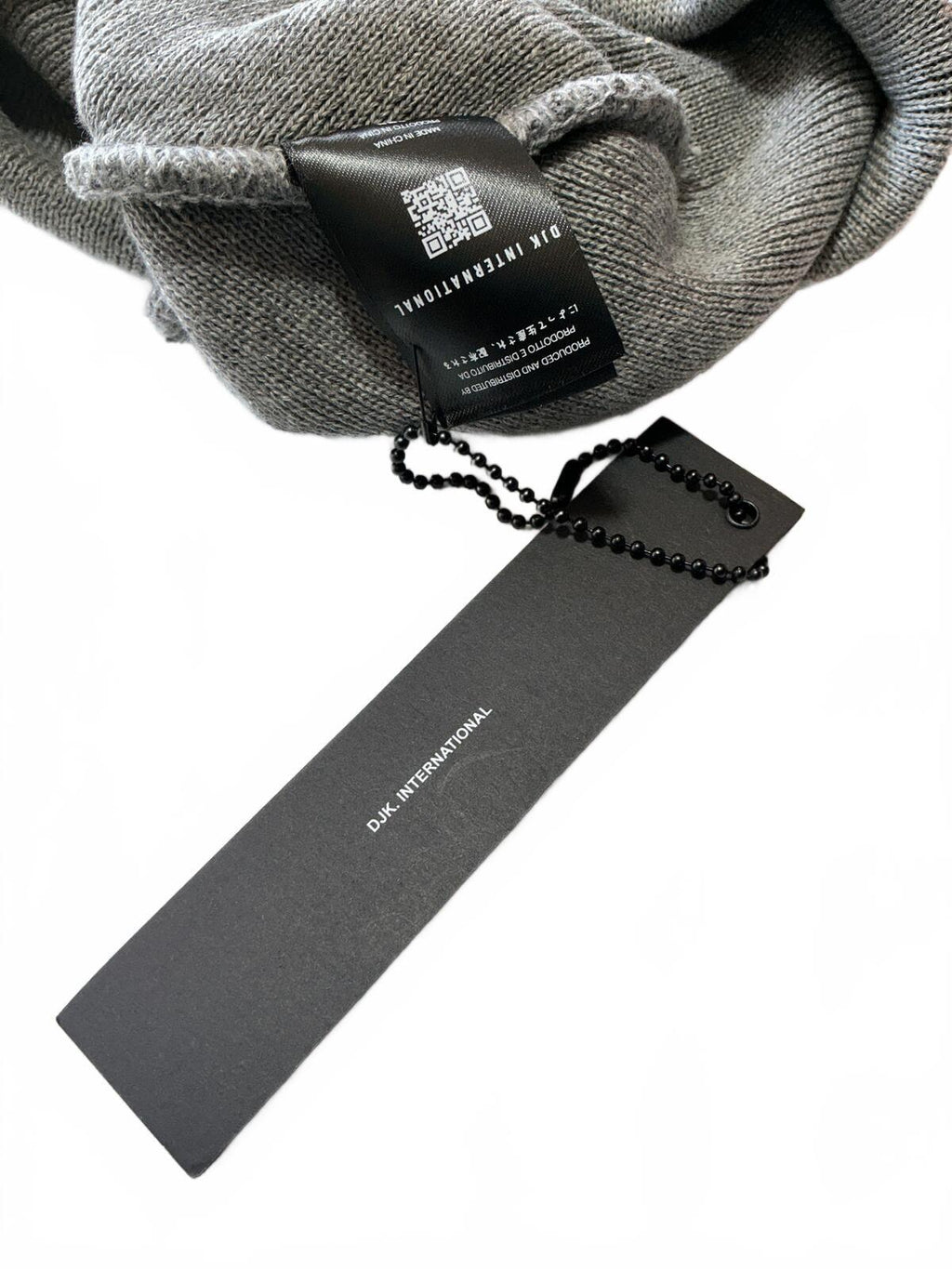 DJK International Grey Knit Beanie Hat Winter Warm Cuffed Hat One Size